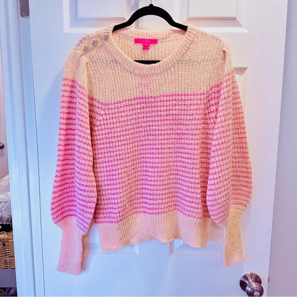 Lilly Pulitzer Sweaters - Lilly Pulitzer NWT Sparkling Peony Pink & Blushy Women's Sweater